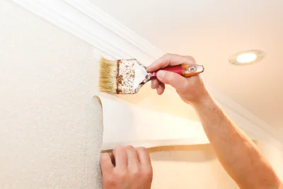 Pose de papier peint à Bun — revêtements muraux et toiles de verre